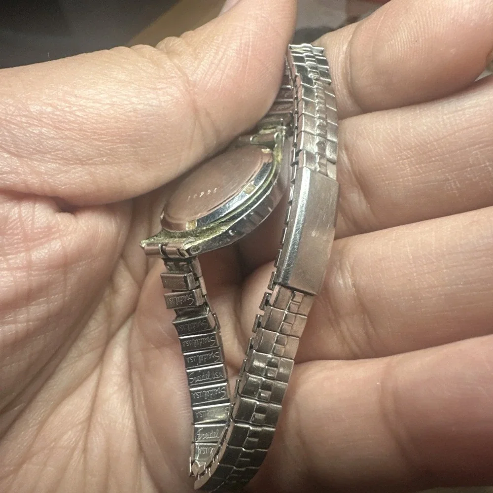 Works VTG BULOVA 1950's Mermaid Ladies watch Swiss Manual wind 21mm Fit 7in RARE